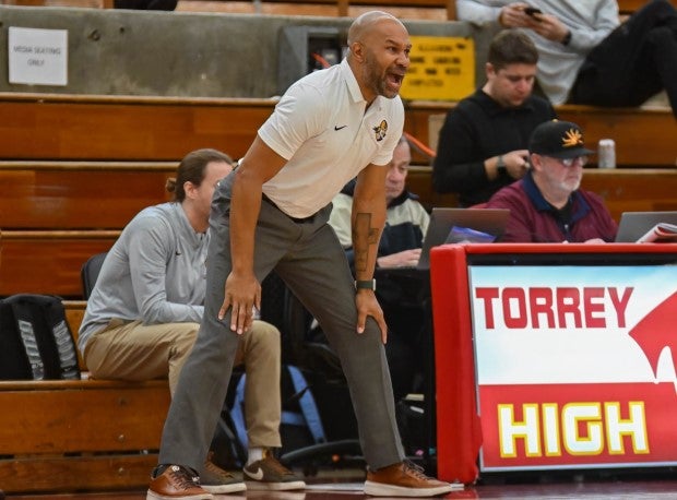 Former Los Angeles Lakers point guard Derek Fisher picks up biggest win of high school basketball coaching career. (Photo: Justin Fine)