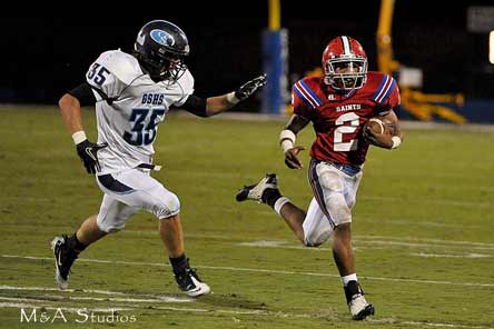 Ostin McPherson gained 205 yards and three touchdowns — and he's an eighth-grader.