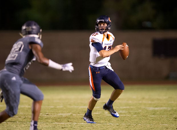 Chaminade quarterback Ryan Stevens has helped the Eagles climb in the west region rankings at No. 25.