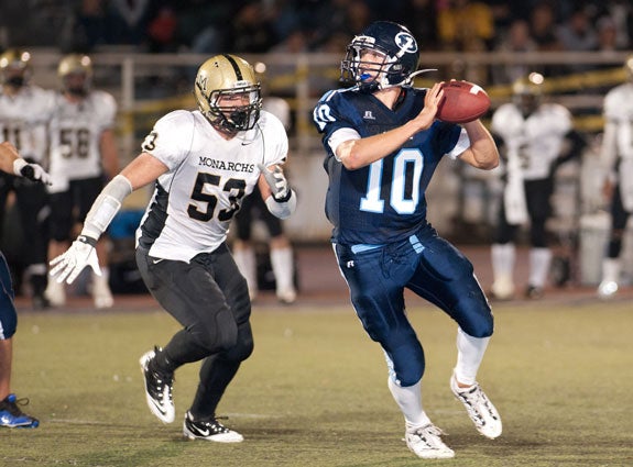 Travis McHugh and Bellarmine don't throw the ball too often. Against Santa Margarita, it should keep a potent offense off the field.