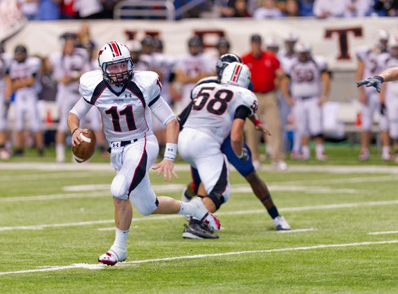 Baker Mayfield and Lake Travis are looking to make Texas history this weekend.