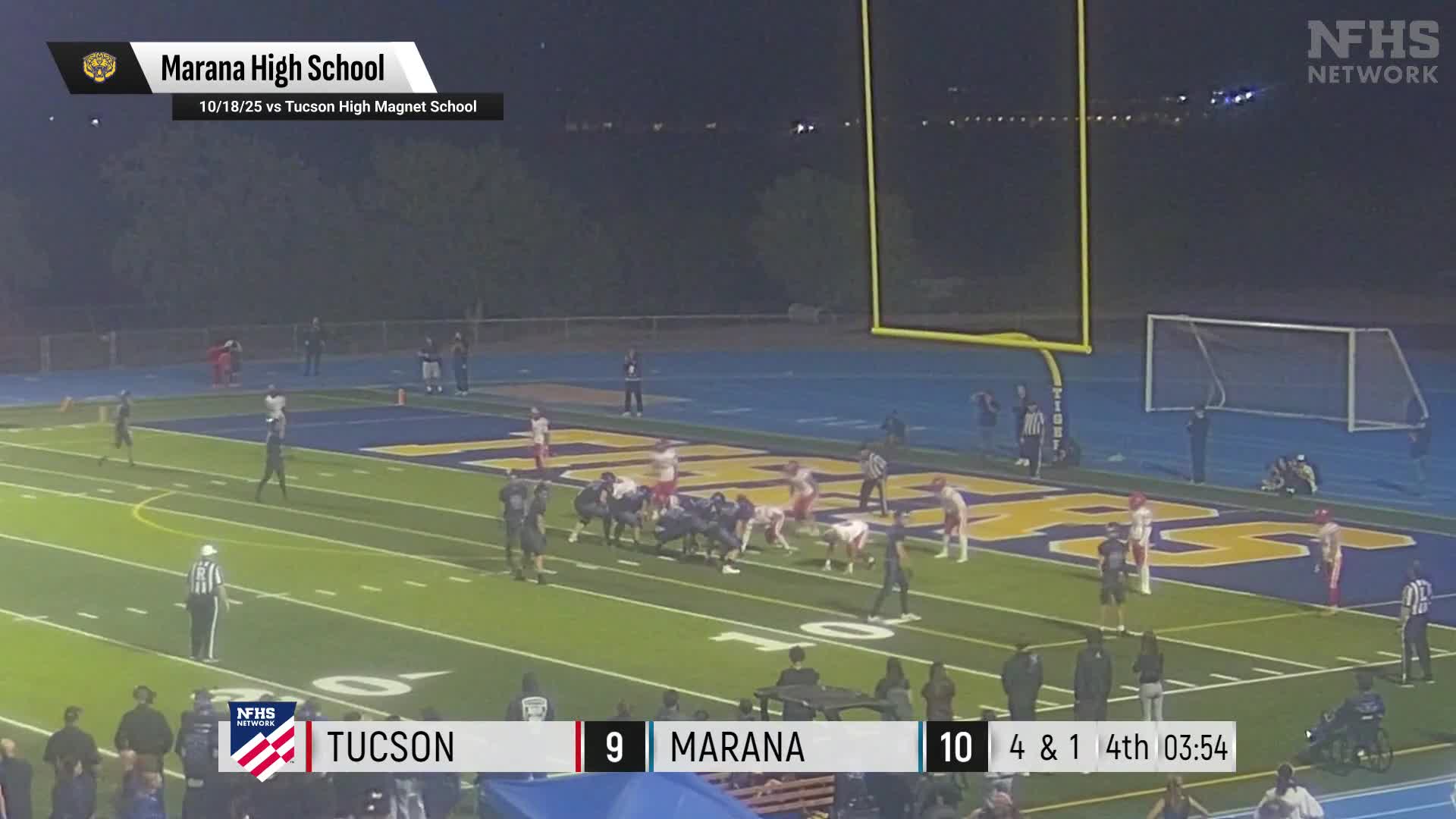Football Recap: Marana's  Win  on Friday Extends Winning Streak to Ten + How To Watch