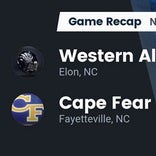 Cape Fear wins going away against Western Alamance