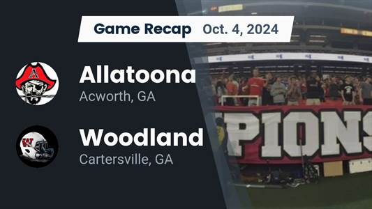 Football Recap: Allatoona Has No Trouble Against Woodland