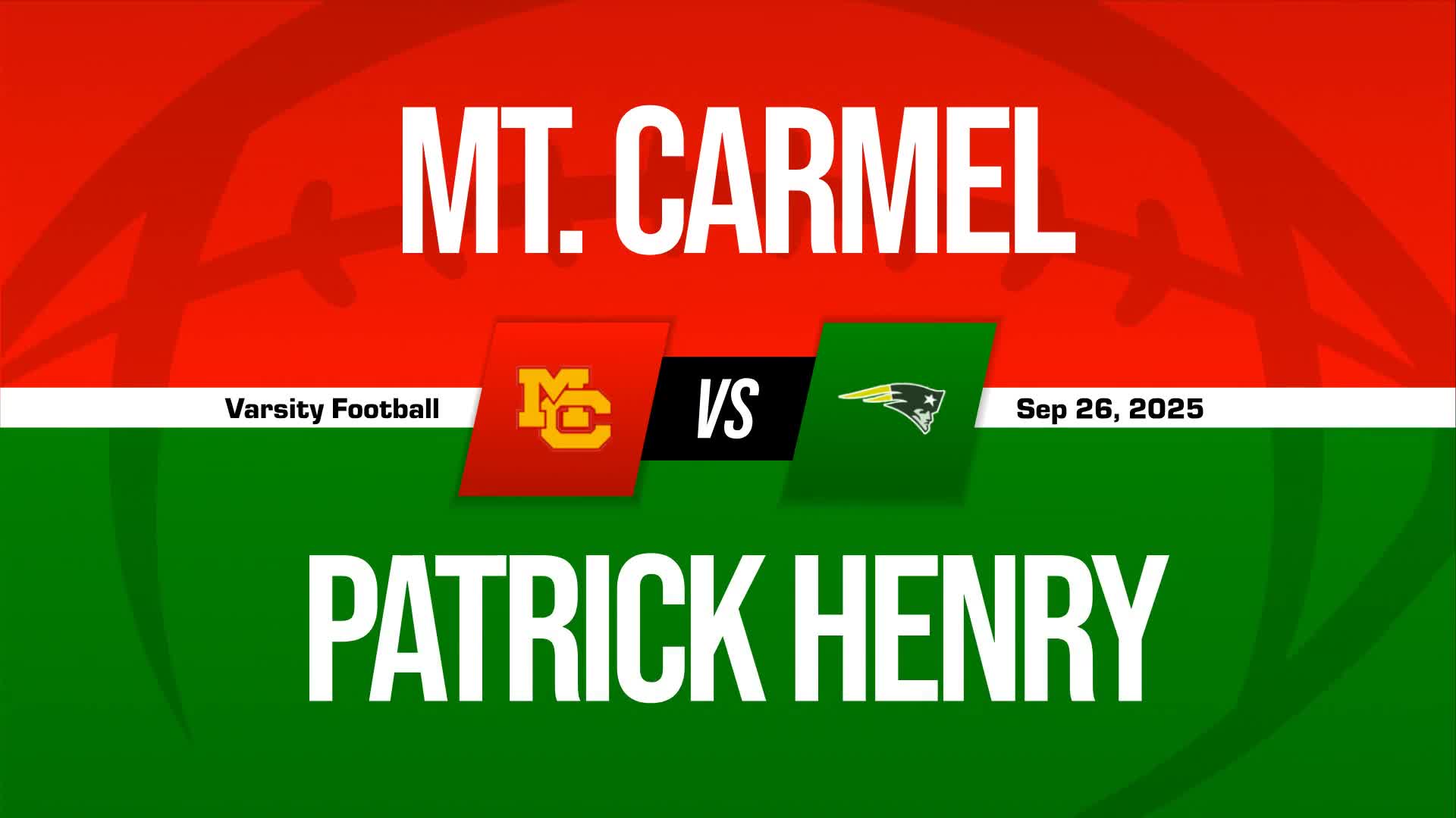 Football Recap: Mt. Carmel Falls Despite Big Games from  Vohnn Brown and  Trevor Taumoepeau