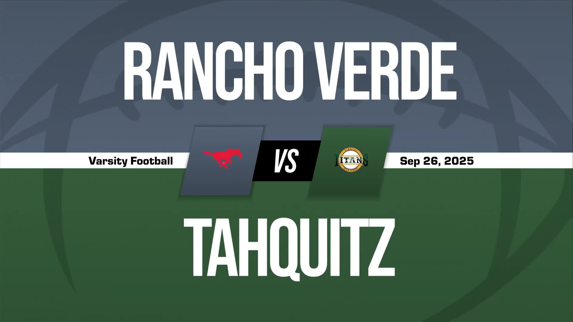 Football Game Preview: Rancho Verde Mustangs vs. Vista del Lago Ravens