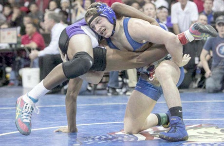 Chandler senior Dalton Brady, right, won the Folkstyle national title to complete a fantastic high school career that saw him win four Arizona state titles before he heads to Utah Valley State this fall.