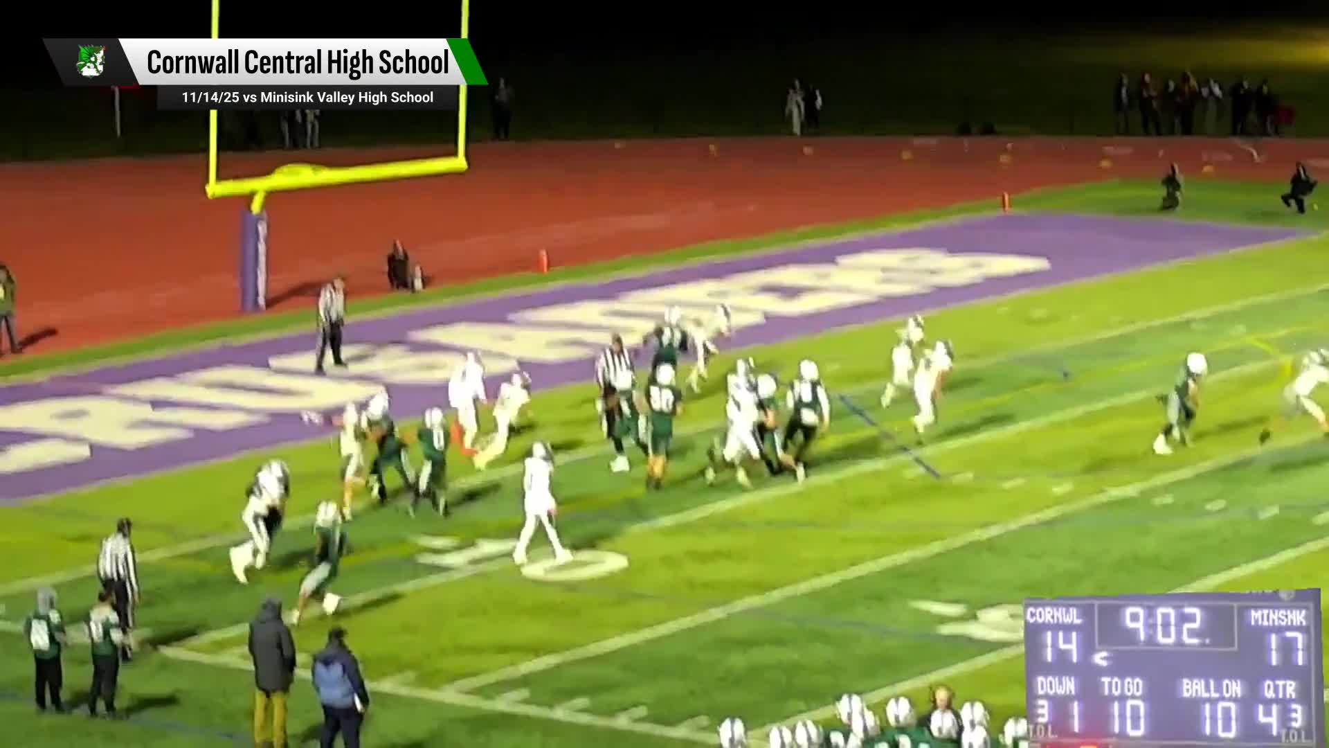 Football Recap: Cornwall Central Snags Seventh  Victory in Last Eight Games + How To Watch