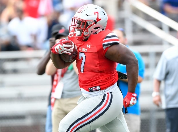 Antwain Littleton rumbles up the field against Southridge over the weekend.