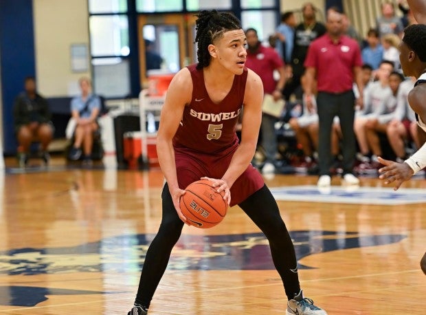 Three-star junior Caleb Williams contributed 13 points, eight rebounds and three blocks in the win for No. 17 Sidwell Friends. (Photo: Sheila Haddad)