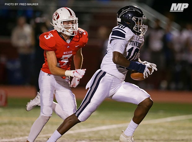 Manheim Township (Lancaster, Pa.) sophomore Anthony Ivey had 292 yards receiving in a 30-14 win over Wilson (West Lawn, Pa.) last week. 