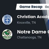 Football Game Recap: Notre Dame Fighting Irish vs. Christian Academy of Knoxville Warriors