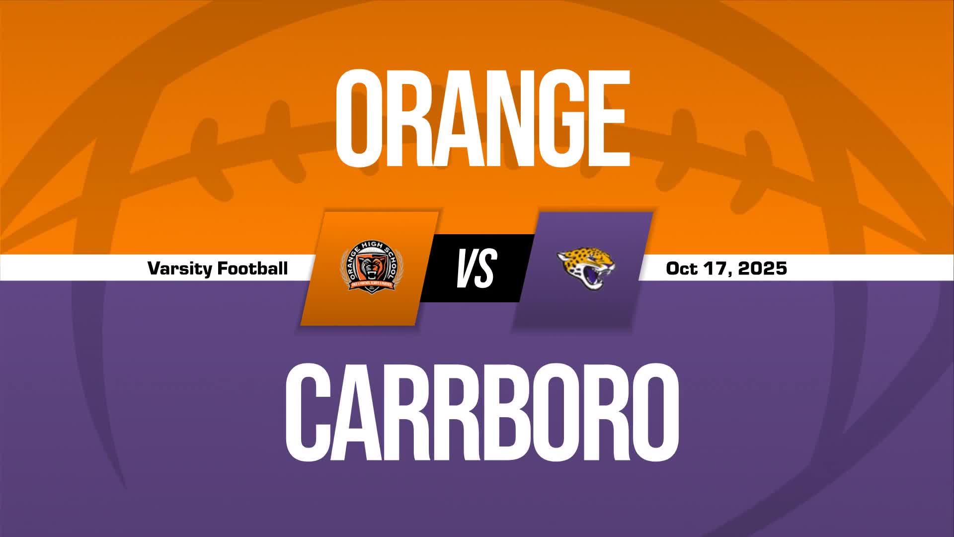 Football Game Preview: Orange Panthers vs. South Granville Vikings + How To Watch