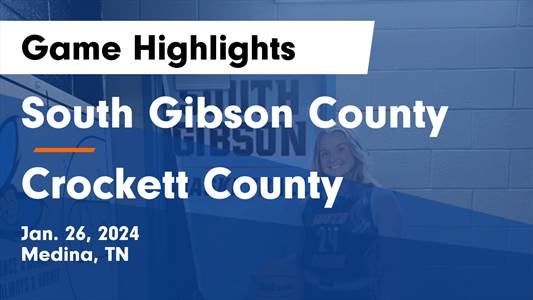 South Gibson vs. Crockett County