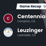 Football Game Recap: Leuzinger Olympians vs. Inglewood Sentinels