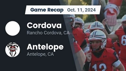 Football Recap: Antelope Comes Up Short