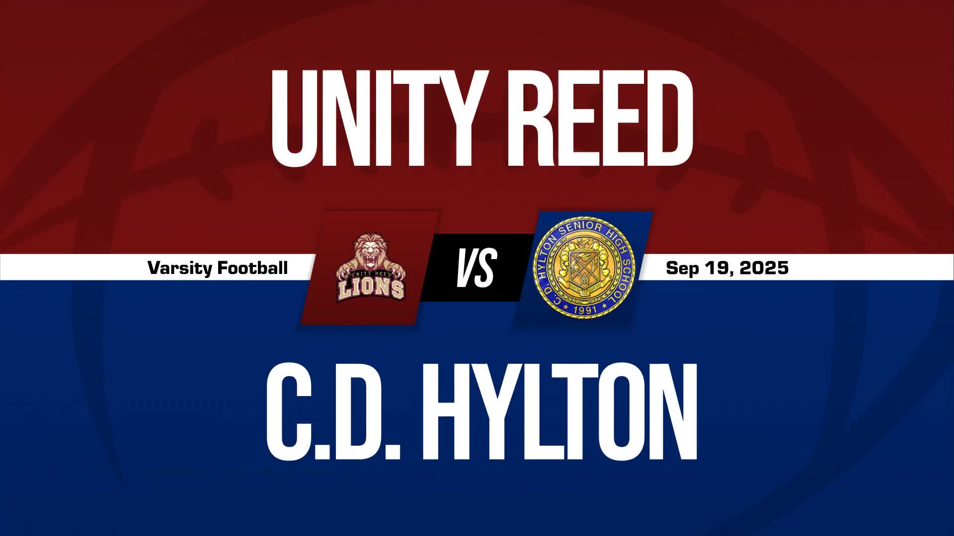 Football Game Preview: Unity Reed Lions vs. Gainesville Cardinals + How To Watch