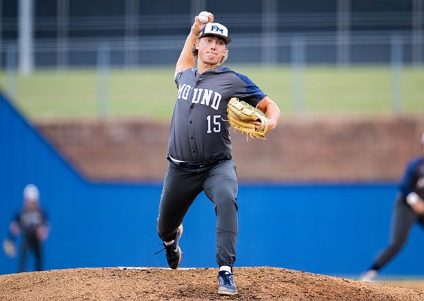 Senior Josh Glaser got the win in No. 5 Flower Mound's series-opening win over Pearce in the Texas Class 6A regional finals. (File photo: Carlos Champion)