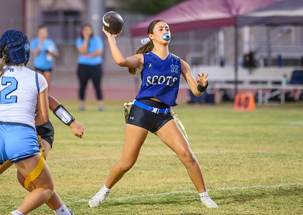 Azul Trujillo threw for 400 yards or more six times this fall, including a season-high 485 in an early-October contest against Poway. (PHOTO: Camilo Garcia Jr.)