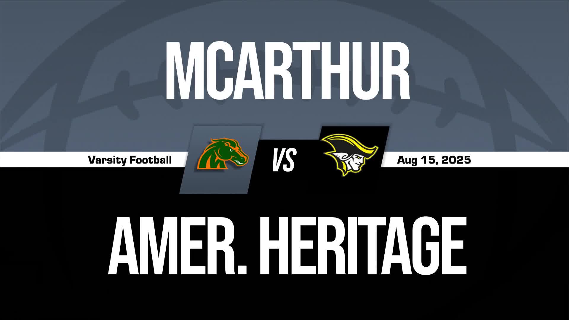 Football Recap: McArthur Gets the Win