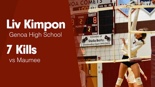 Liv Kimpon Game Report: vs Otsego