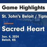 Basketball Game Recap: St. John's/Tipton Catholic Blujays vs. Sylvan-Lucas Mustangs