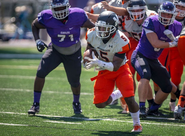 McDonogh's sophomore running back Jabriel Johnson has helped the Eagles climb to No. 17 in the MaxPreps south region rankings.