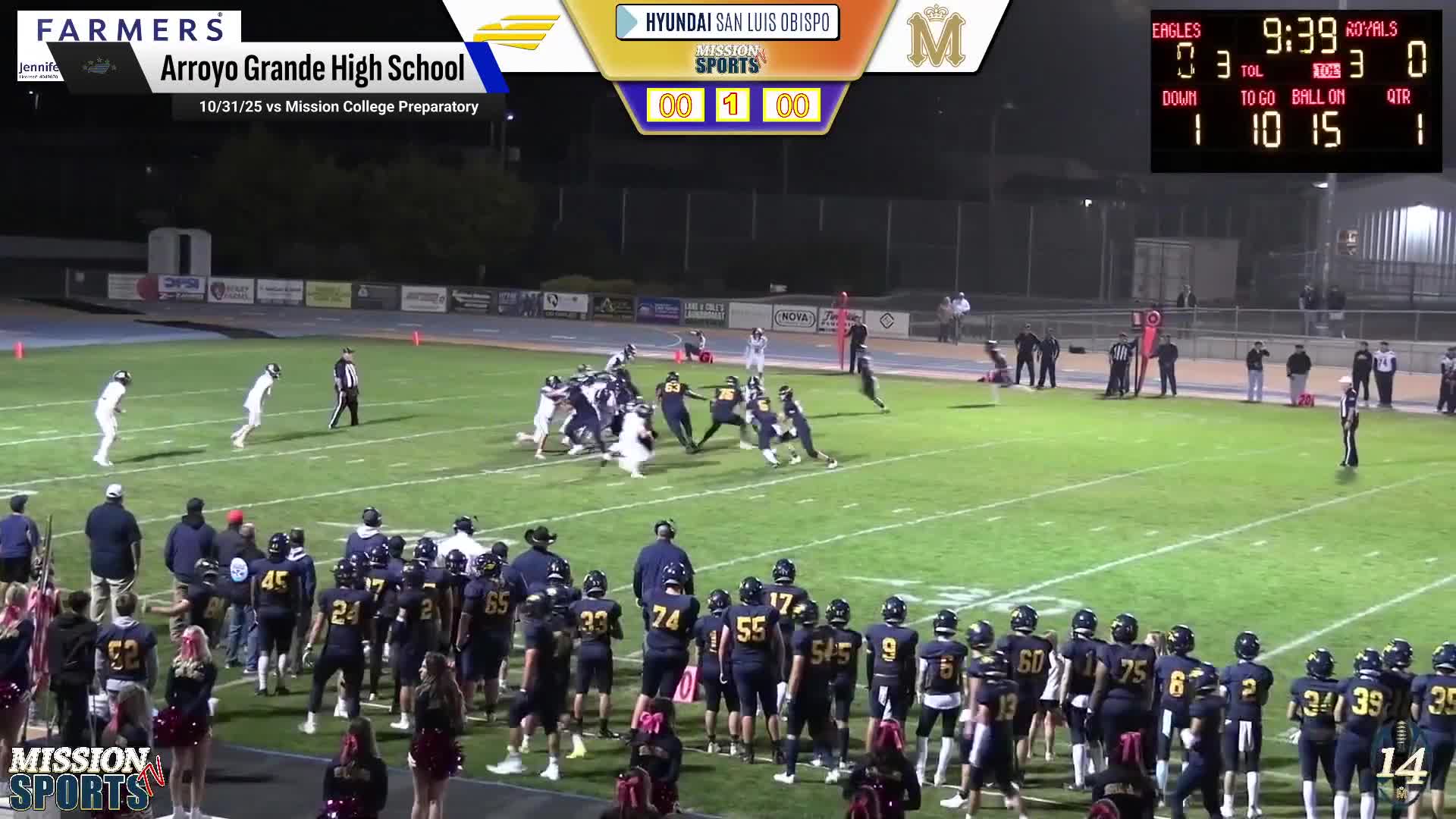 Football Recap: Arroyo Grande Piles Up the Points Against Sunnyside + How To Watch