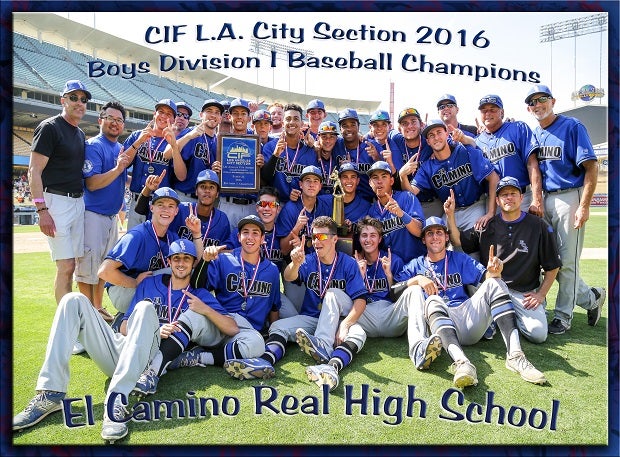 The 2016 city section champion El Camino Real Conquistadors.