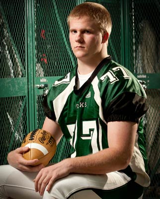 Right tackle Joey Warburg is expected to be a stalwarton the Shamrocks' offensive line.