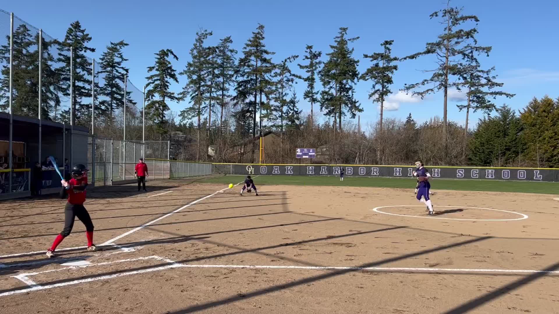 Softball Recap: Oak Harbor Has No Trouble Against Blaine