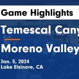 Temescal Canyon wins going away against Moreno Valley