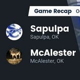 Sapulpa beats McAlester for their third straight win