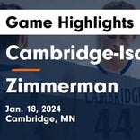 Basketball Game Preview: Cambridge-Isanti Bluejackets vs. Zimmerman Thunder