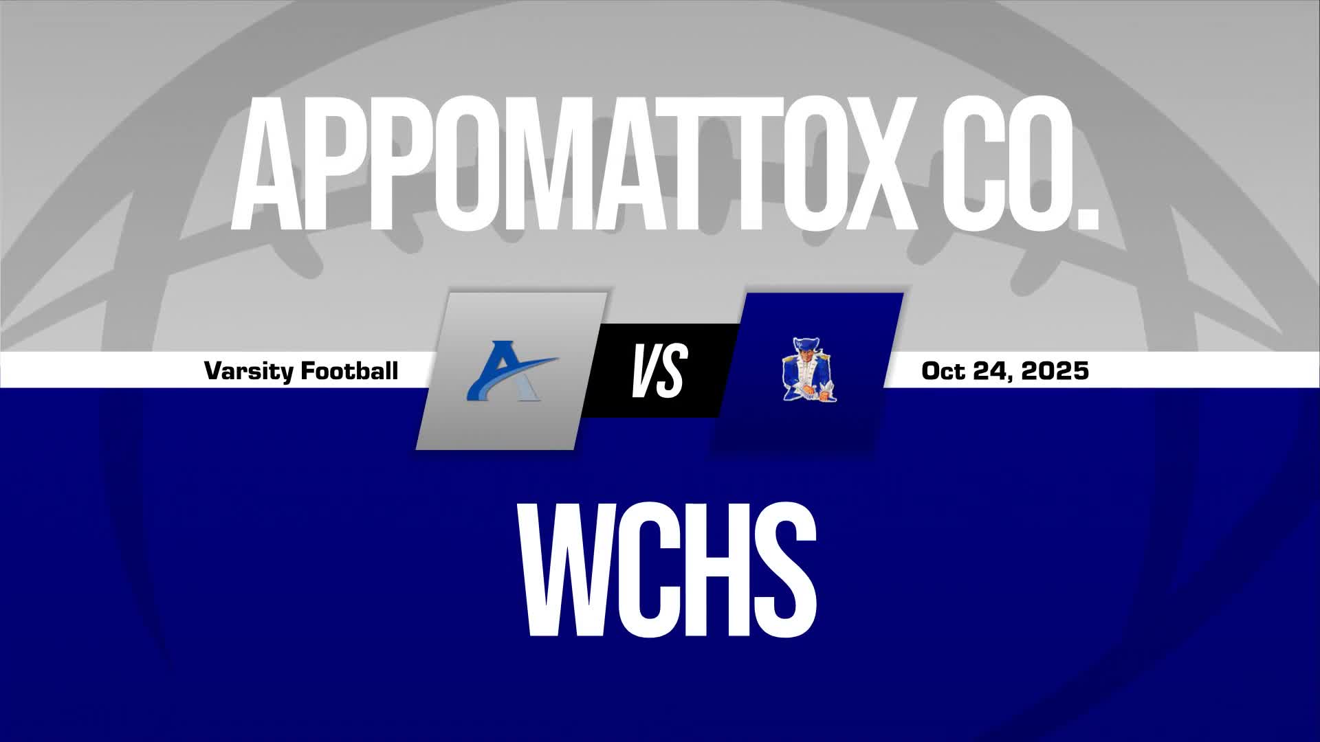 Football Recap: Friday's  Defeat Ends Appomattox County's Winning Streak + How To Watch