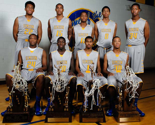 The 2012-13 Simeon varsity team has 10 Division 1 prospects, including these nine players above.