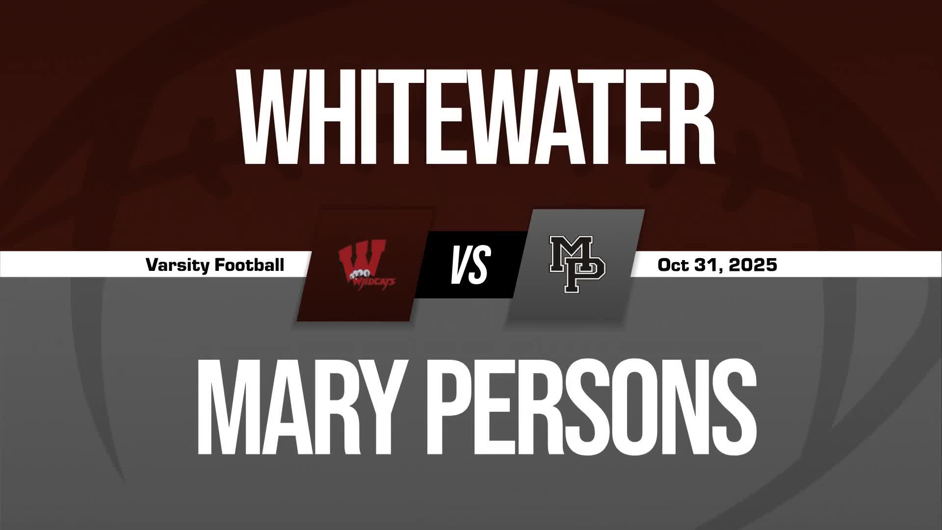 Football Recap: Whitewater Takes a Loss