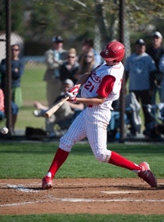 Stephen Gonsalves rapped two base hitsoff Clarkin, including a double.