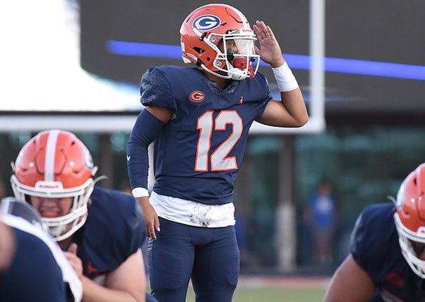 With Micah Alejado under center, Bishop Gorman piled up 57.1 points per game in 2022. (Photo: Jann Hendry)