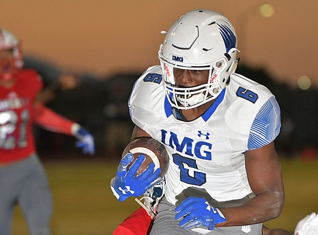 Trey Sanders scored the game's first touchdown on a 5-yard reception one play after a 40-yard reception.