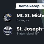 Football Game Recap: Mt. St. Michael Academy Mountaineers vs. St. Joseph-by-the-Sea Vikings