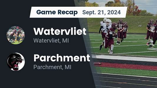 Football Recap: Parchment Skates Past Watervliet with Ease