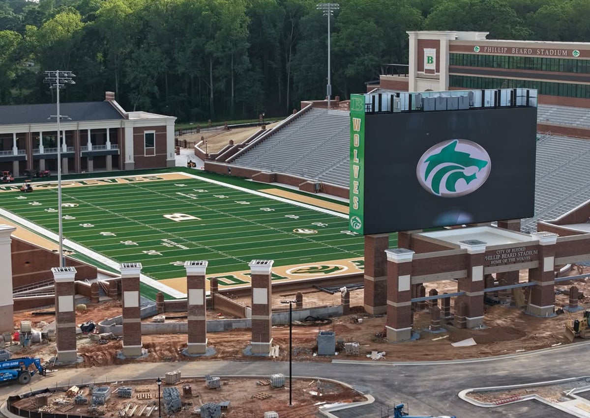 Phillip Beard Stadium in Buford, Georgia. (PHOTO: @Drone_McKinley on Instagram)
