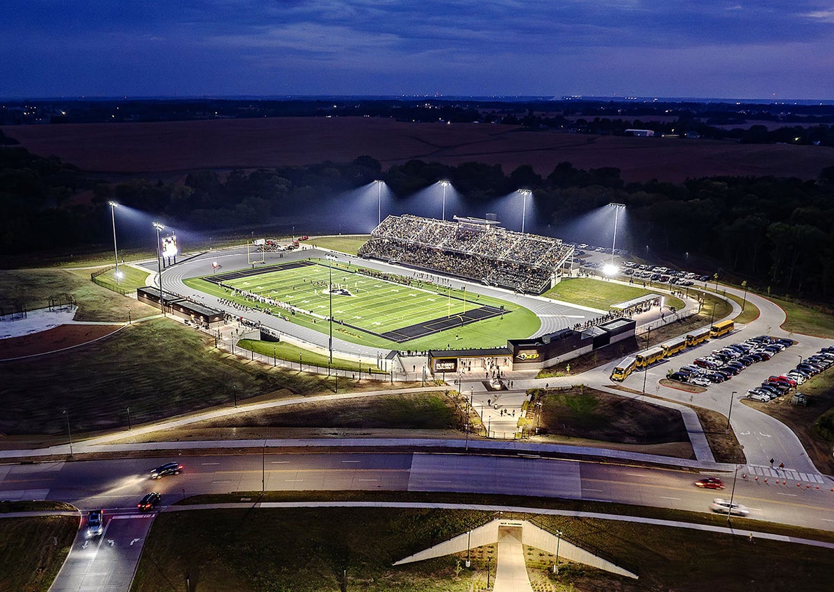 SEP Stadium in Pleasant Hill, Iowa. (PHOTO: RDG Planning & Design and Jacob Sharp Photography)