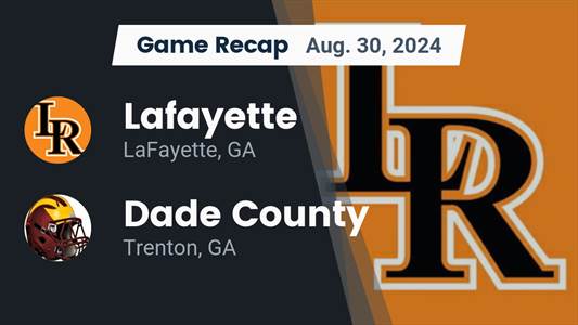 Football Game Preview: Dade County Plays at Home