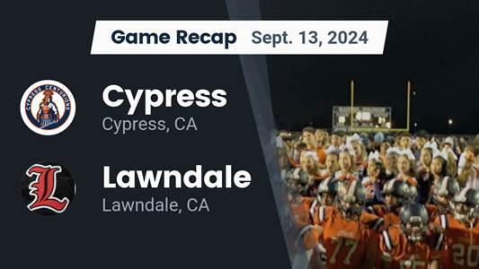 Football Recap: Cypress Comes Up Short
