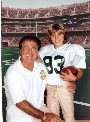 Vince Papale, left, and his son Vinny.