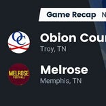 Football Game Recap: Melrose Golden Wildcats vs. Dyer County Choctaws