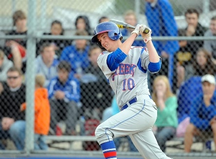 Cherry Creek senior Andy Heider delivered a single in the eighth inning Friday to give the Bruins a 3-2 victory against Highlands Ranch in the Class 5A state tournament at All City Field.