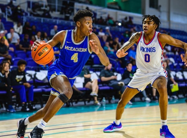 No. 2-ranked senior prospect Ace Bailey is authoring a dominant senior campaign, averaging 32.8 points, 14.7 rebounds, 2.5 assists and 2.3 blocks per contest for No. 11 McEachern. (Photo: Eugene Alonzo)